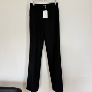 NWT Anine Bing Classic Black Trouser Pants